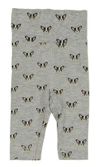Šedé legíny s pejsky H&M