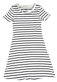 Černo-bílé pruhované šaty H&M