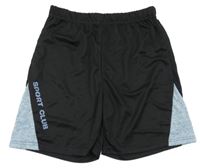 Černo-modré sportovní kraťasy Shein