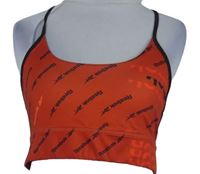 Dámský červený sportovní crop top s logy Reebok 