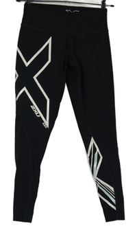 Dámské černé sportovní legíny s nápisy 2XU