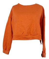 Dámská oranžová melírovaná crop mikina Topshop 