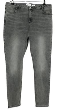 Dámské šedé šisované disco rifle New Look 