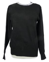 Dámský černý svetr s cvočky Primark 