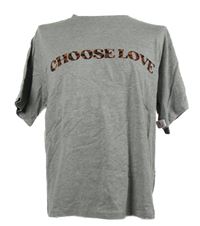 Nové - Pánské šedé tričko s nápisem 