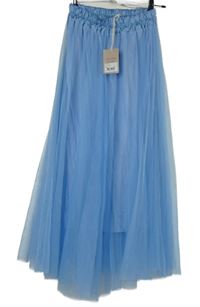 Nové - Dámská světlemodrá tylová midi sukně Marta 
