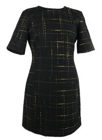 Dámské černo-béžové vzorované pletené šaty Zara 