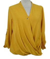 Dámská okrová šifonová balonová tunika StyleBoom 