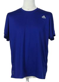 Pánské tmavomodré běžecké tričko Adidas 