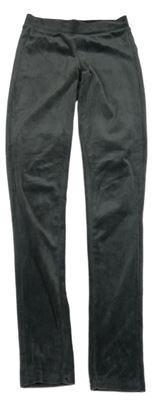 Šedé sametové legíny 