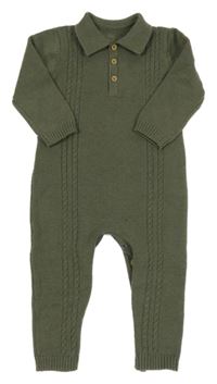Khaki pletený overal George