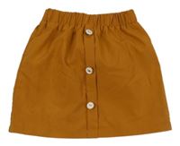 Medová sukně s knoflíčky 