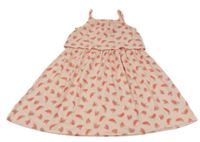 Světlerůžové šaty s melouny Staccato