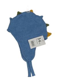 Nové - Modrá pletená čepice s ostny Mothercare