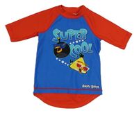 Červeno-modré UV tričko s potiskem Angry Birds H&M