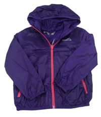 Fialová šusťáková funkční bunda s kapucí Freedom trail 