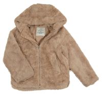 Starorůžová kožešinová podšitá bunda s kapucí George