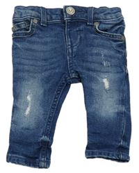 Modré skinny rifle s prošoupáním River Island