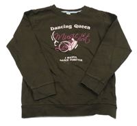 Kávová mikina s nápisem 