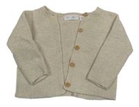 Béžový propínací svetr Zara