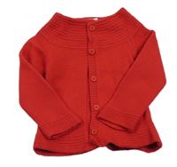 Červený propínací vlněný svetr Jojo Maman Bébé