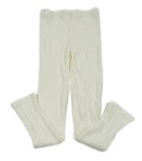 Bílé žebrované legíny SHEIN