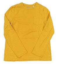 Žluté triko s kapsou C&A