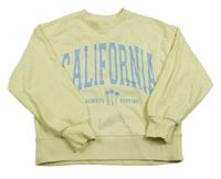 Žlutá mikina s nápisem Zara 