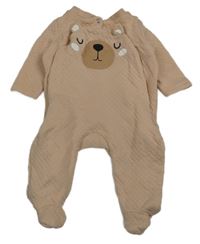 Růžový vzorovaný overal s medvídkem So Cute 