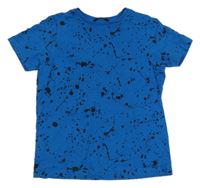 Modro-černé vzorované tričko George 