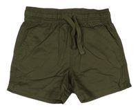 Hnědé plátěné kraťasy Primark