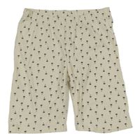 Smetanové kraťasy s palmami Yigga