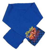 Modrá pletená šála s Cars Disney