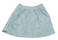 Světlemodrá šusťáková sukně s pruhy