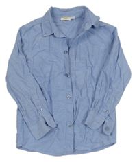 Modrá melírovaná košile Kids