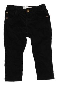 Černé manšestráky Zara