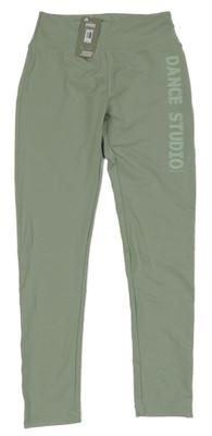 Nové - světlekhaki sportovní legíny s nápisem St. Bernard