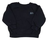 Tmavomodrá oversize mikina s písmenky M&S