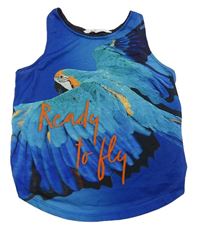 Safírový top s arou H&M