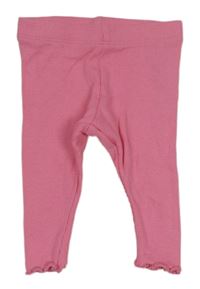 Růžové žebrované legíny Primark