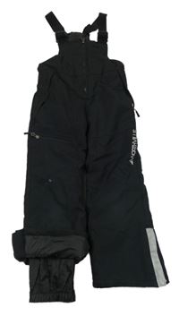 Černé šusťákové laclové oteplovačky s nápisem C&A