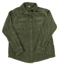 Khaki manšestrová košile Tu