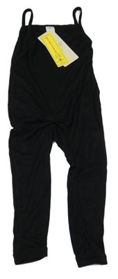 Nové - Černý lehký kalhotový overal Shein