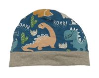 Petrolejová čepice s dinosaury