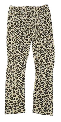 Béžové vzorované legíny Tape A L'oeil