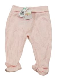 Nové - Světlerůžové žebrované polodupky