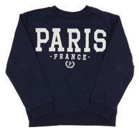 Tmavomodrá mikina s nápisem H&M