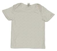 Bílé tričko se srdíčky Topomini