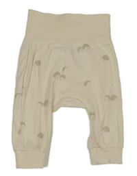 Béžové lehké tepláky s ježky H&M