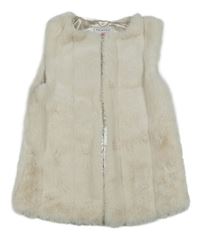 Béžová kožešinová podšitá vesta Primark